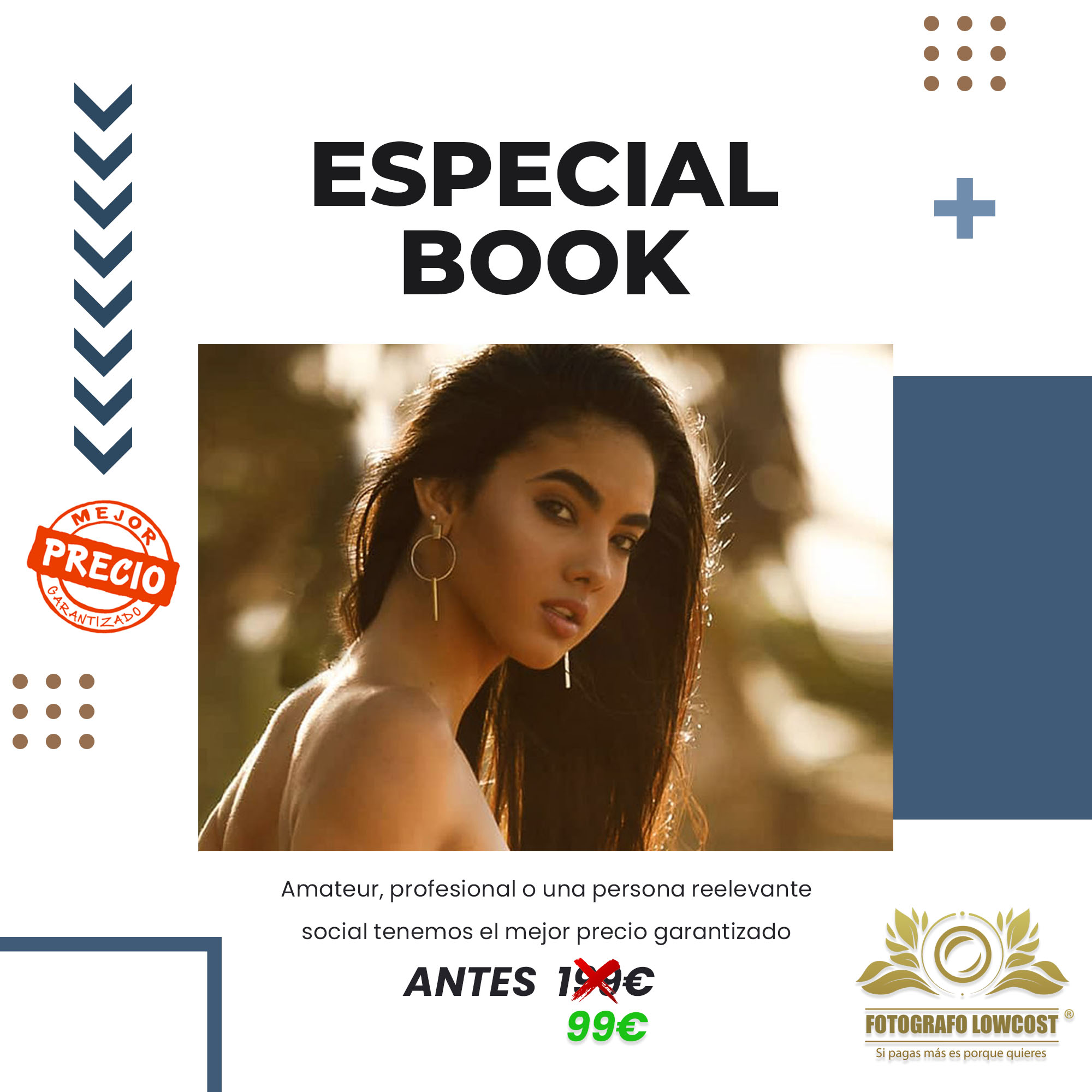 fotografo en book de fotos para amateur o modelos profesionales Guare&ntilde;a 