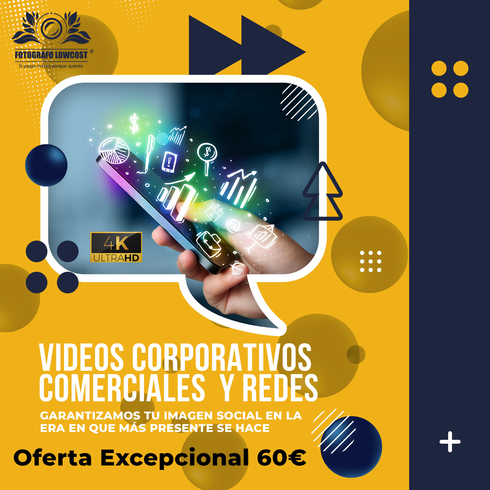 fotografo en videos para empresas Low Cost La Garrovilla 